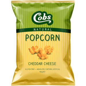 Cobs Popcorn Cheddar Cheese Flavour Gluten Free 100g