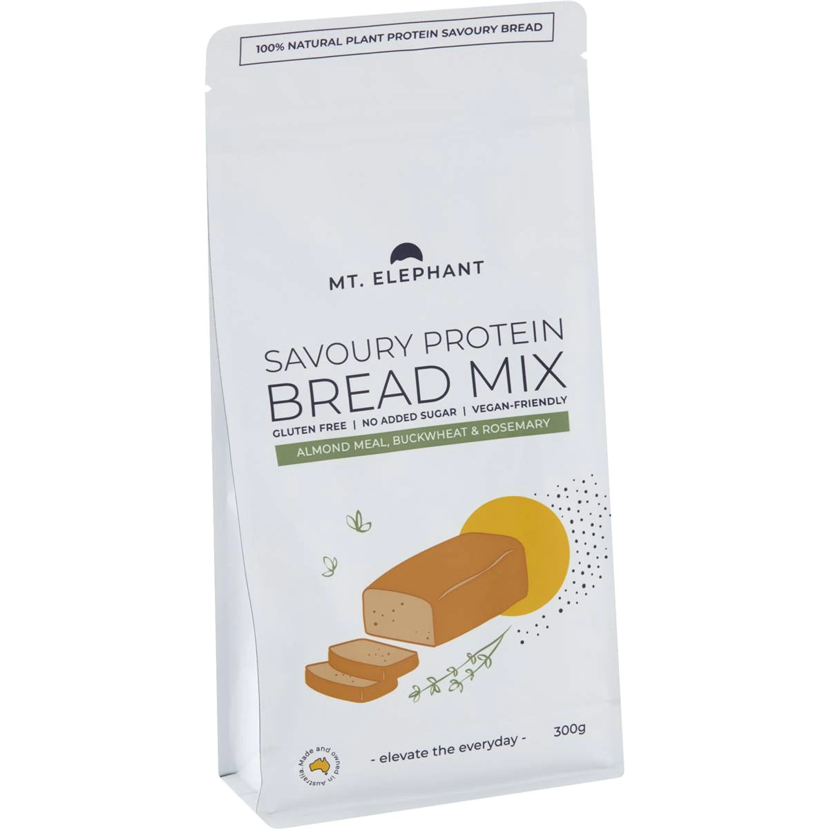 Mt Elephant Savoury Protein Bread Mix Gluten Free 300g