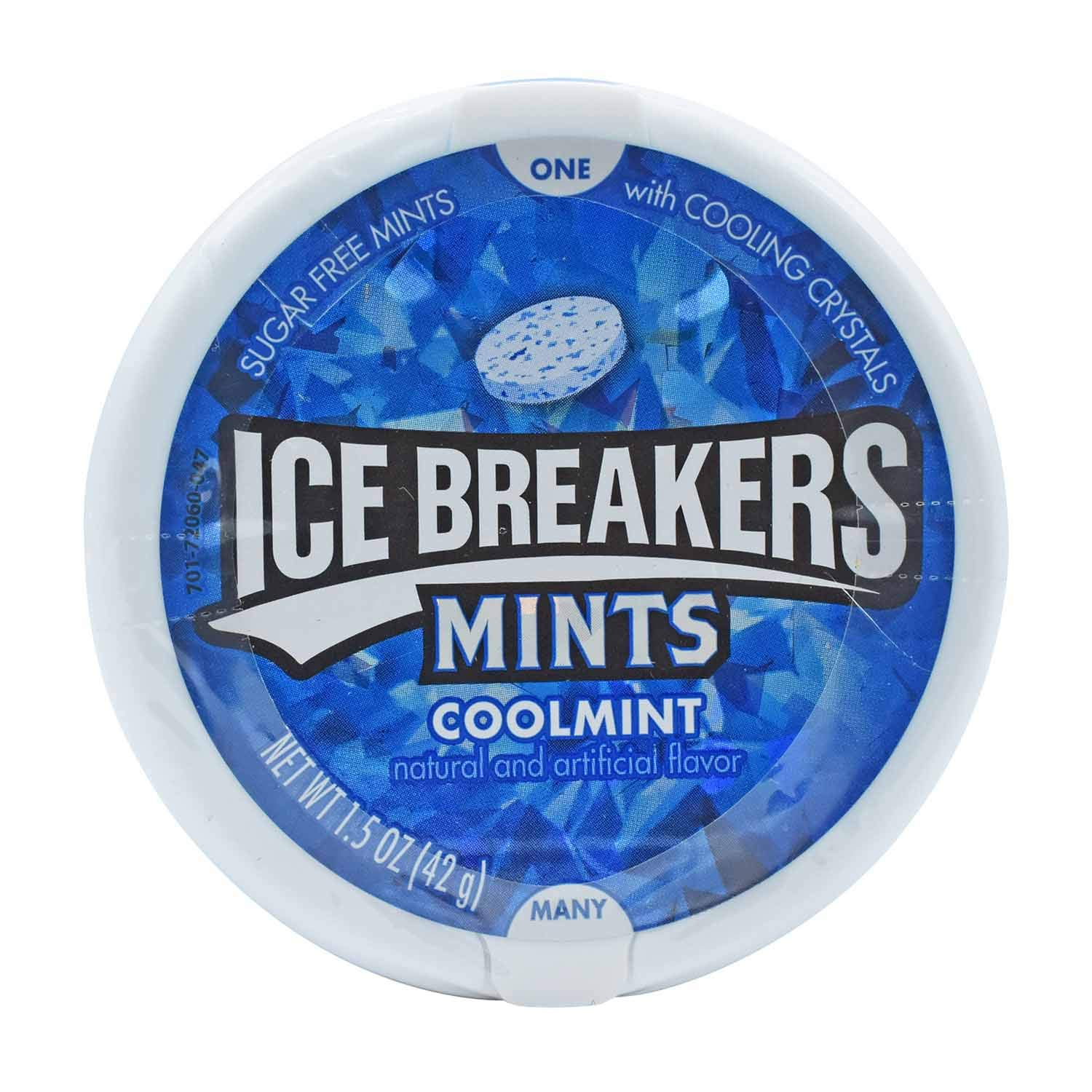 Ice Breakers Sugar Free Mints Cool Mint Flavour Tub 42g X 2 Tubs