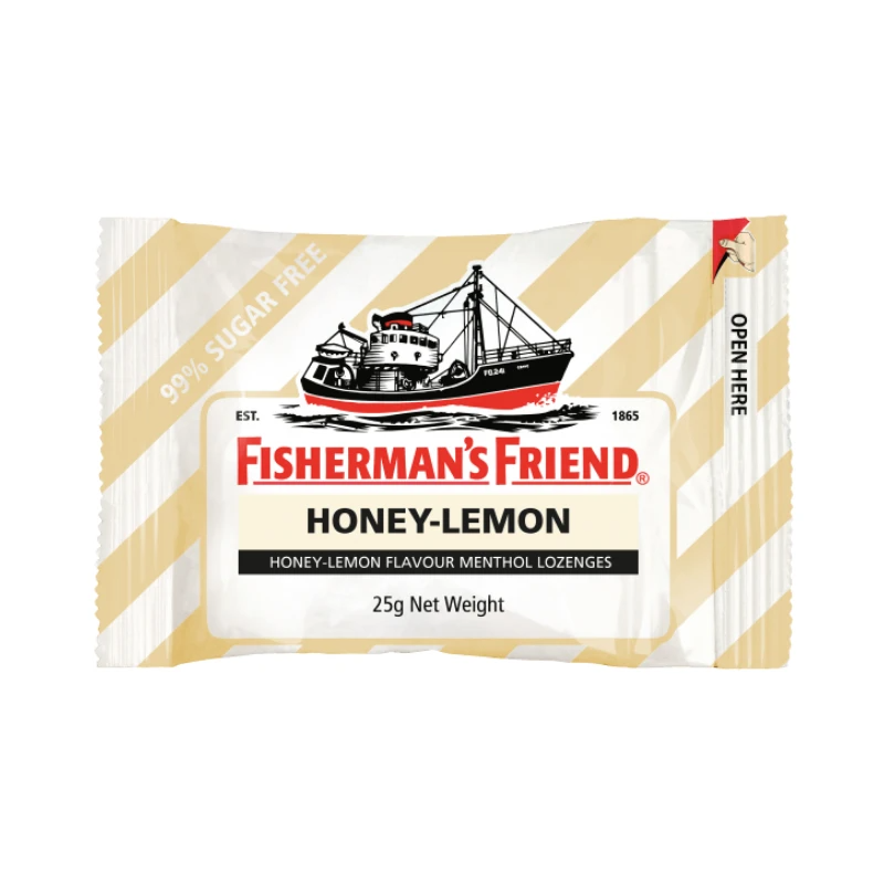 Fishermans Friend Mints Extra Strong Menthol Lozenges Honey Lemon 25g X 12 Units