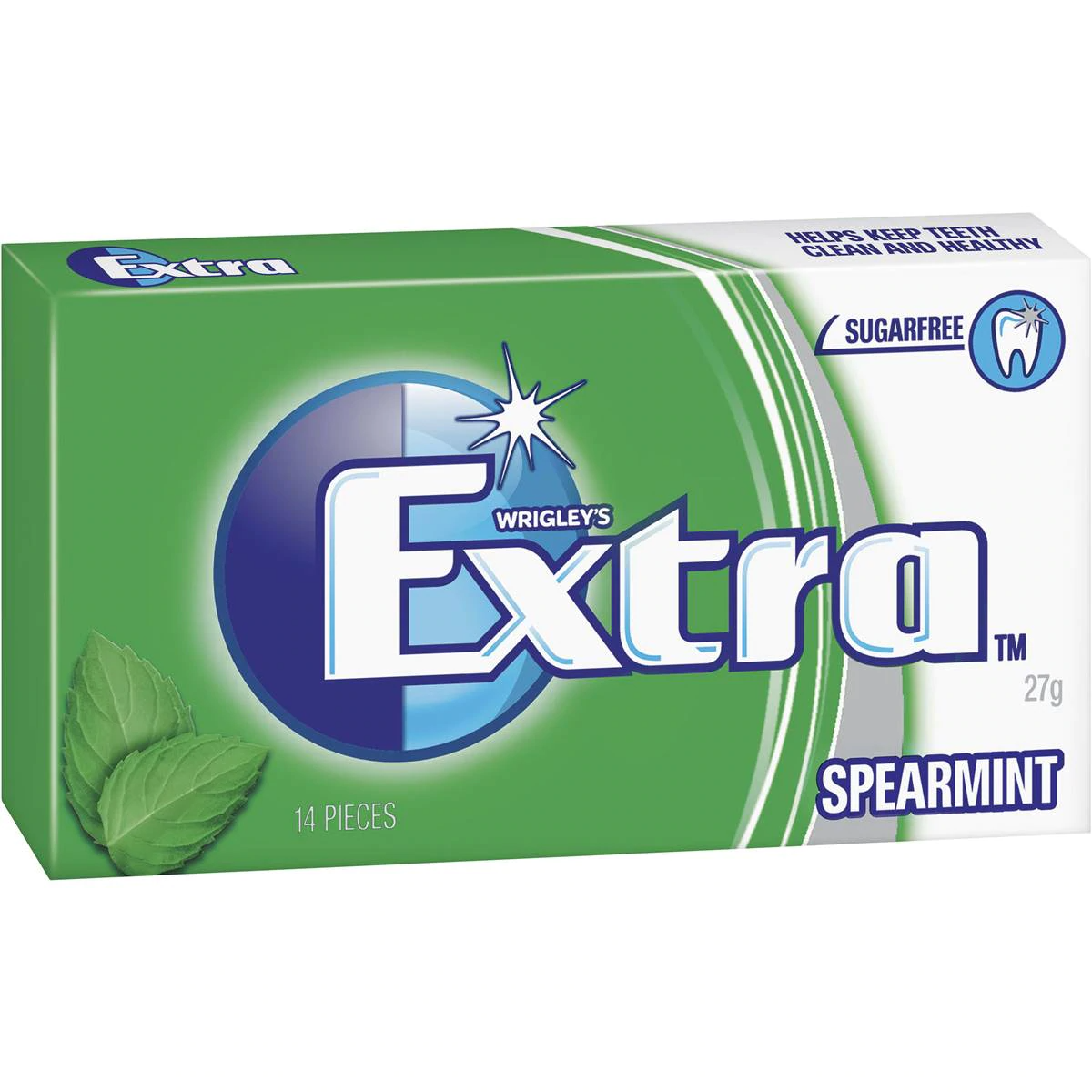 Wrigleys Extra Chewing Gum Spearmint Flavour 14 Pieces X 24 Pack