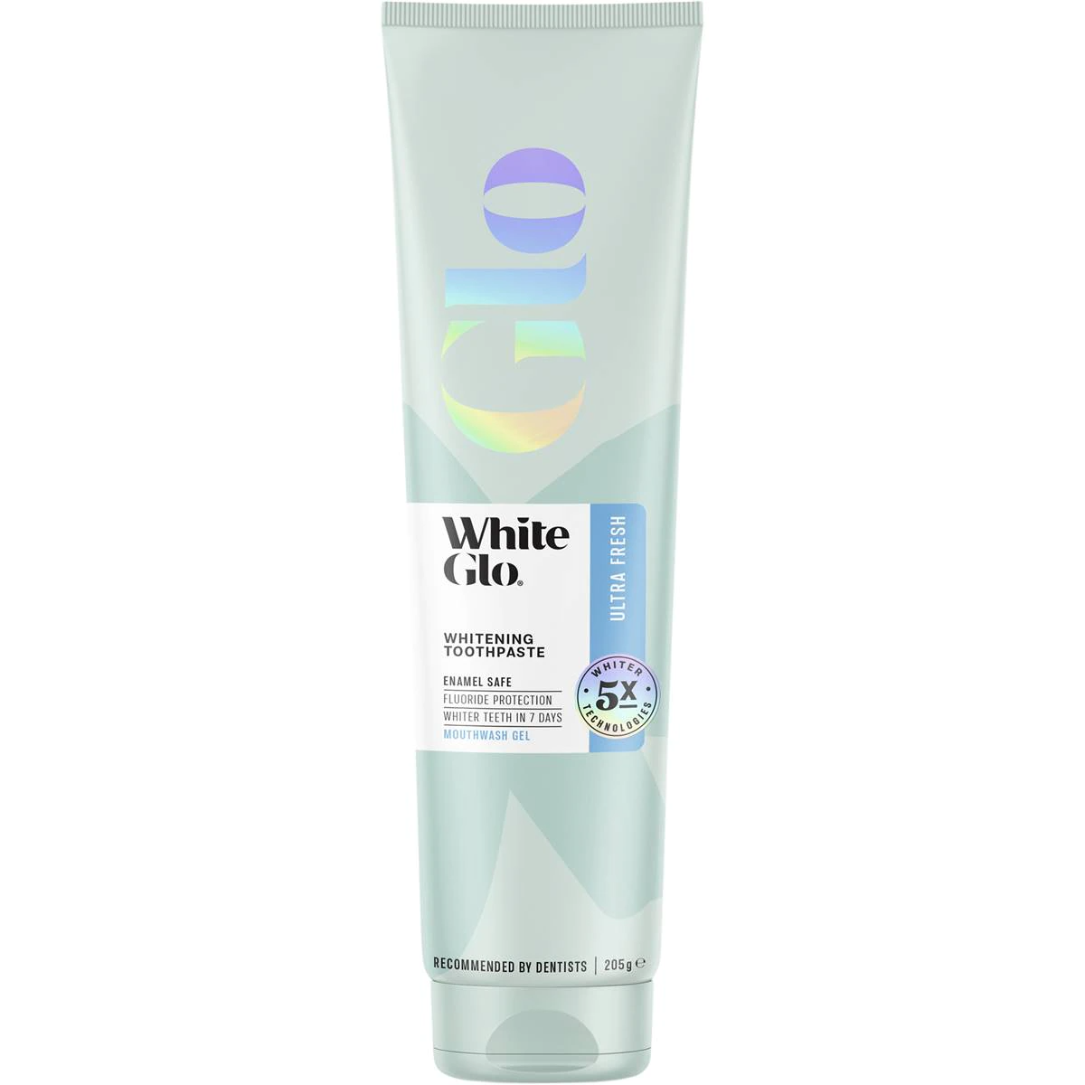 White Glo Ultra Fresh Whitening Mouthwash Gel Toothpaste 205g