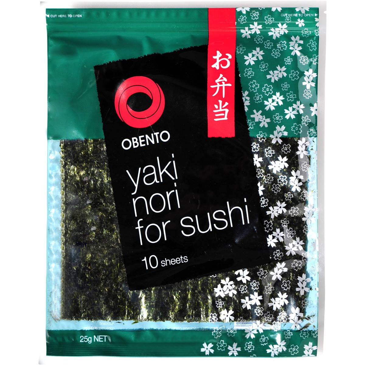 Obento Japanese Yaki Nori For Sushi Seaweed 10 Sheets