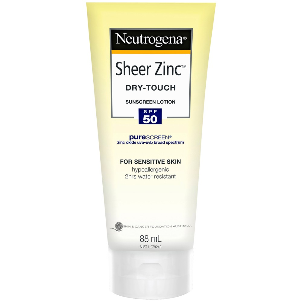 Neutrogena Sheer Zinc Sunscreen Body Lotion SPF 50 88ml