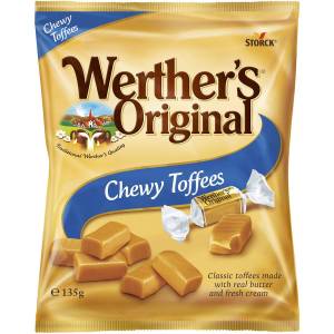 Werthers Original Chewy Toffees Classic Candy Bag 135g