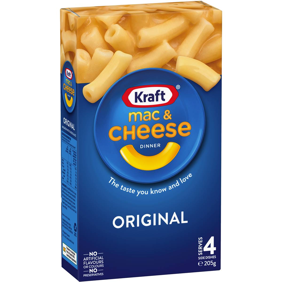 Kraft Mac and Cheese Macaroni Pasta Original Box 4 Pack 205g