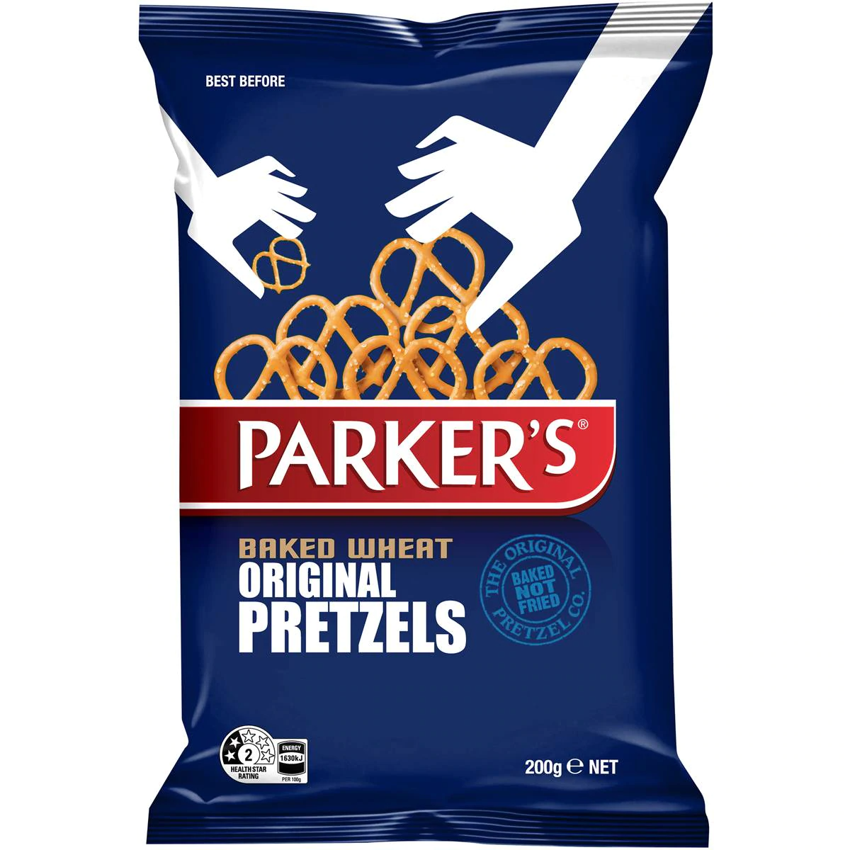 Parkers Original Pretzels Oven Baked Pack 200g
