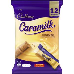 Cadbury Caramilk Chocolate Bar Sharepack 12 Pack Bag (Non-Recalled)