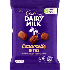 Cadbury Dairy Milk Caramel Bites Chocolate Pieces Pack 124g