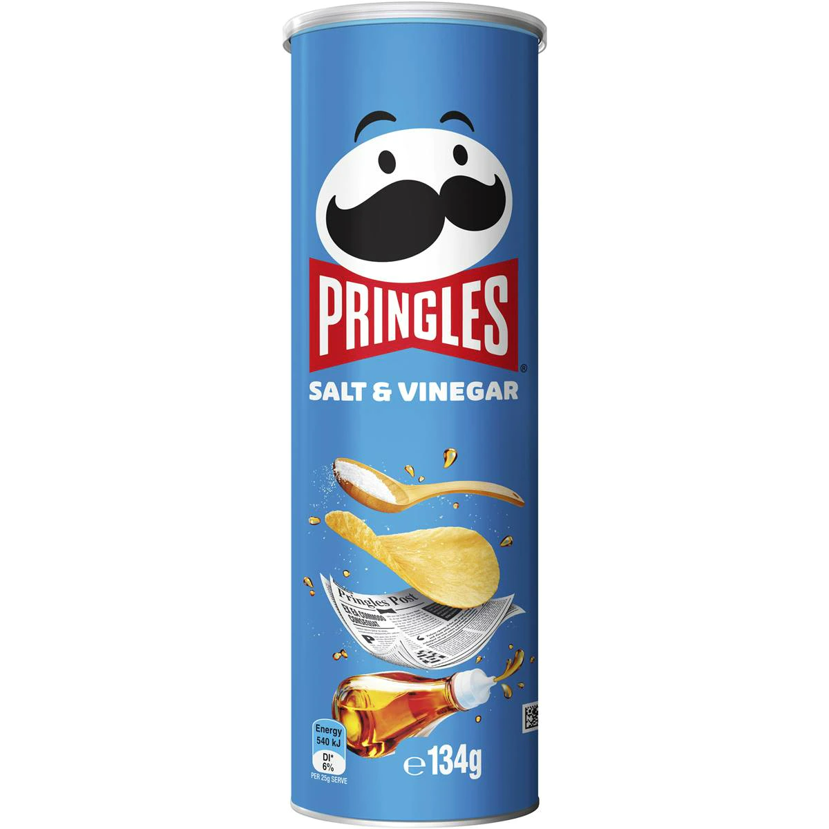Pringles Salt and Vinegar Potato Chips Can 134g X 3 Cans