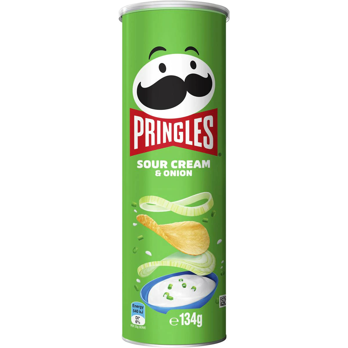 Pringles Sour Cream and Onion Potato Chips Can 134g X 3 Cans