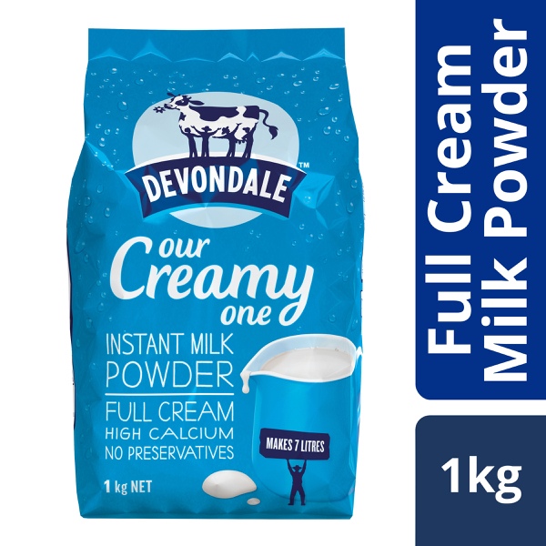 Devondale Instant Full Cream Milk Powder Pouch 1kg