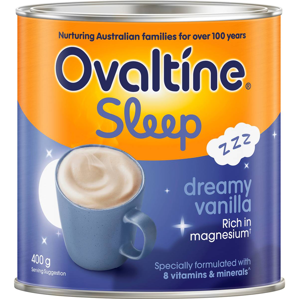 Ovaltine Milk Drink Powder Sleep Dreamy Vanilla Tub 400g