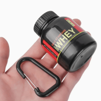 Travel Portable Protein and Gym Supplement Powder Container Keychain