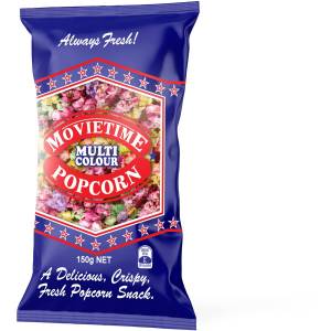 Movietime Rainbow Popcorn Bag 150g