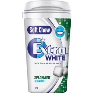 Wrigleys Extra Soft Chew Chewing Gum Spearmint 67g X 6 Bottles