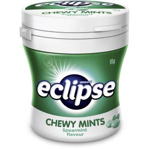 Eclipse Spearmint Chewy Mints Bottle 93g X 6 Bottles