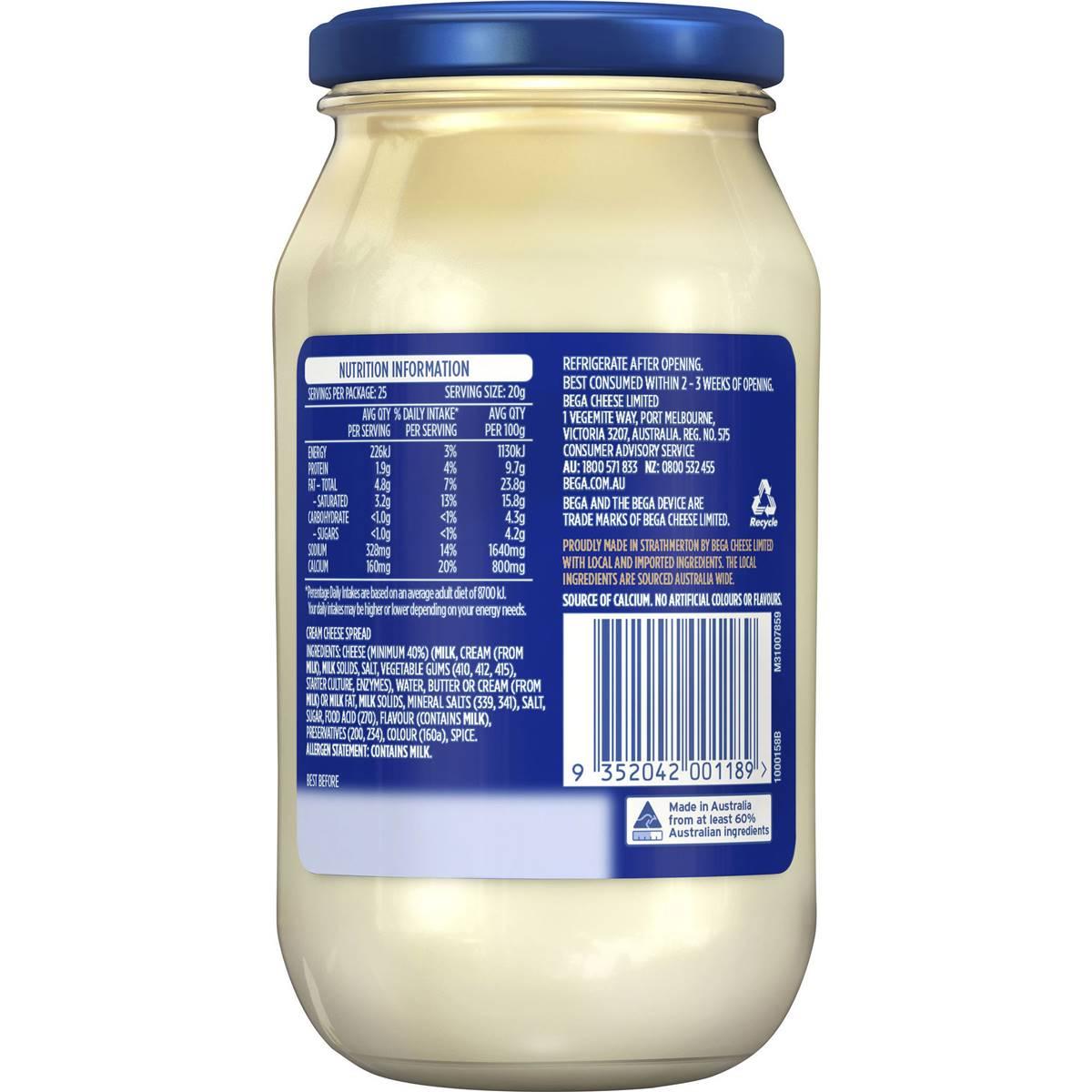 Bega Bold Cream Cheese Spread 500g