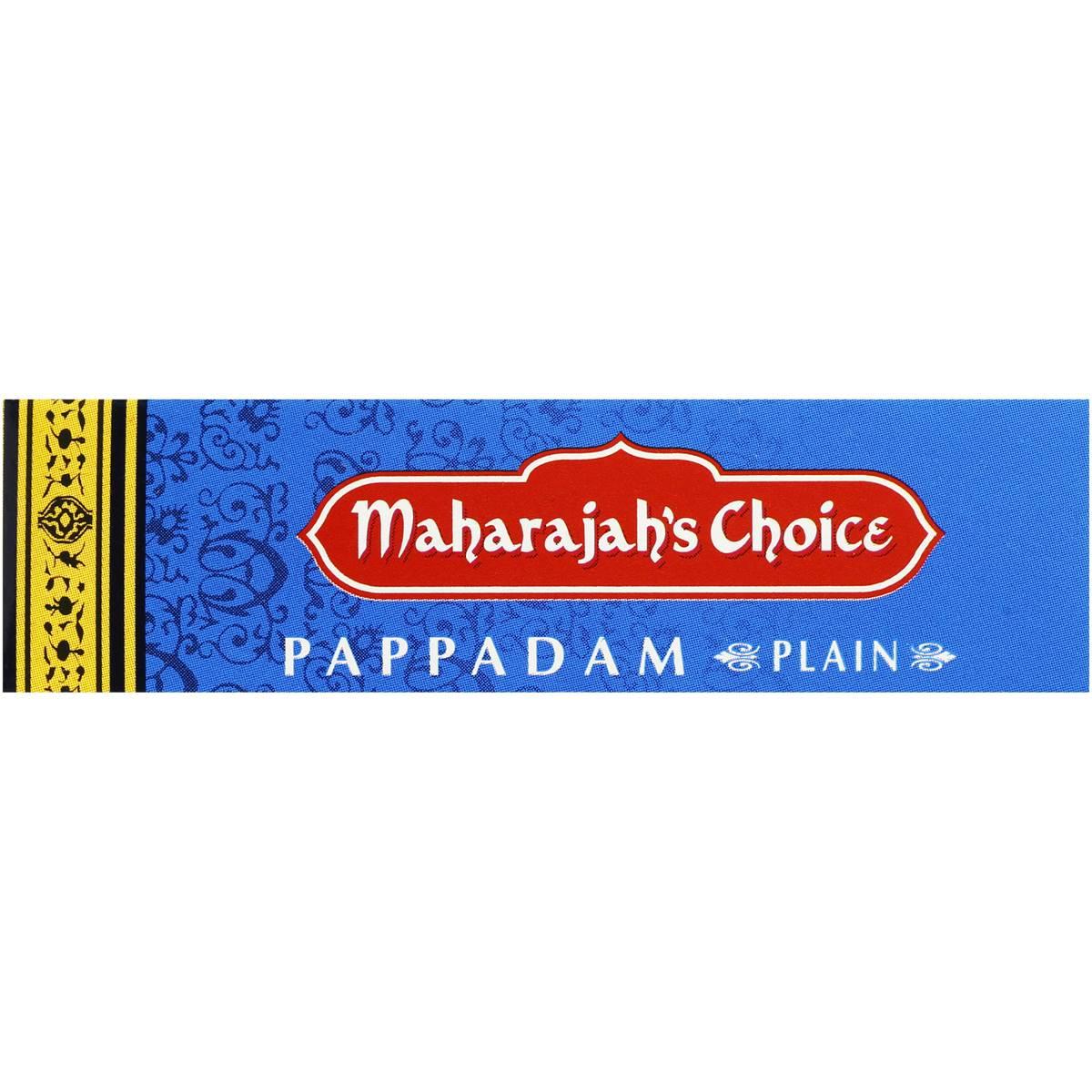 Maharajahs Choice Plain Pappadams 100g
