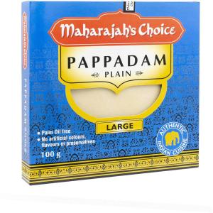 Maharajahs Choice Plain Large Pappadams 100g