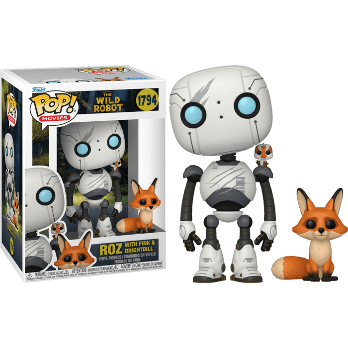 The Wild Robot Roz With Brightbill And Fink Pop! Vinyl #1794