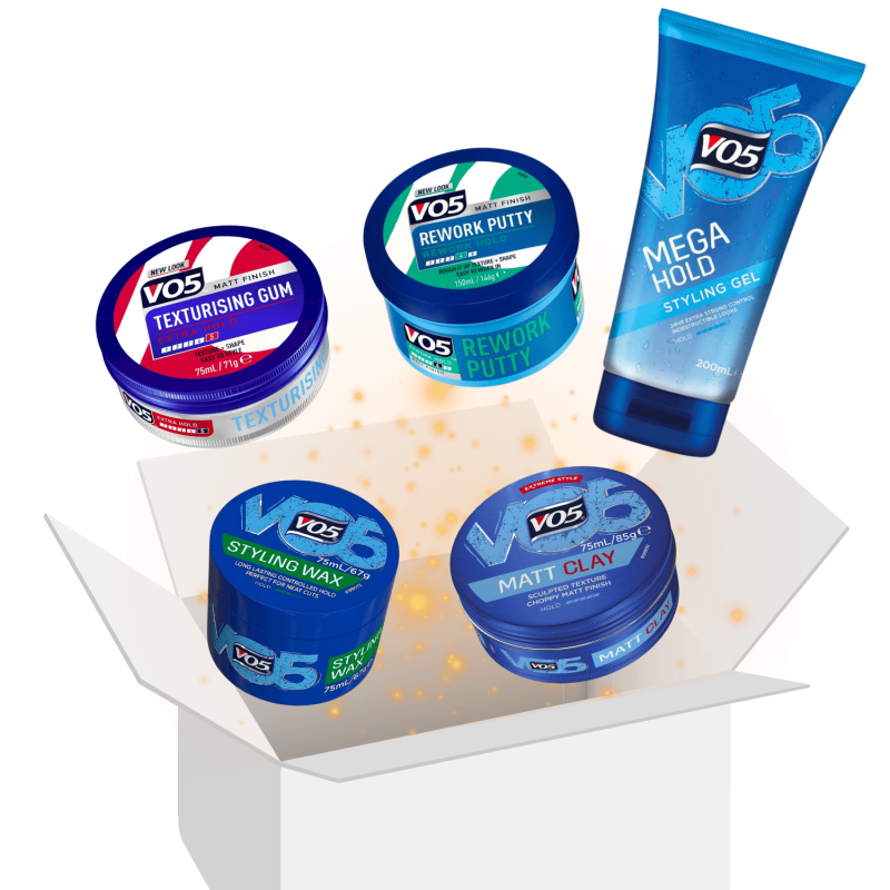 Vo5 Mens Hair Style Grooming Bundle Gift Box Set