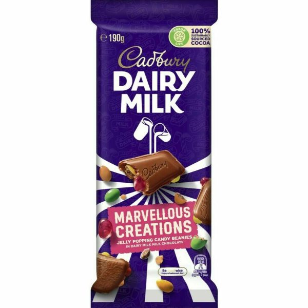 Cadbury Dairy Milk Marvellous Creations Jelly Popping Candy Chocolate 190g