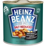 Heinz Baked Beans In Tomato Sauce Salt Reduced Can 220g