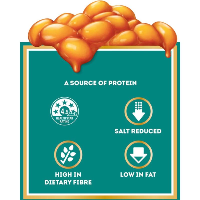 Heinz Baked Beans In Tomato Sauce Salt Reduced Can 220g