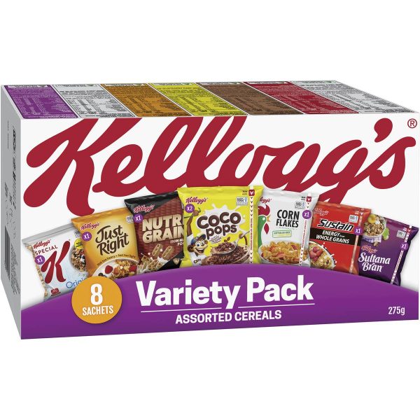 Kellogs Adults Variety Breakfast Cereals 8 Pack
