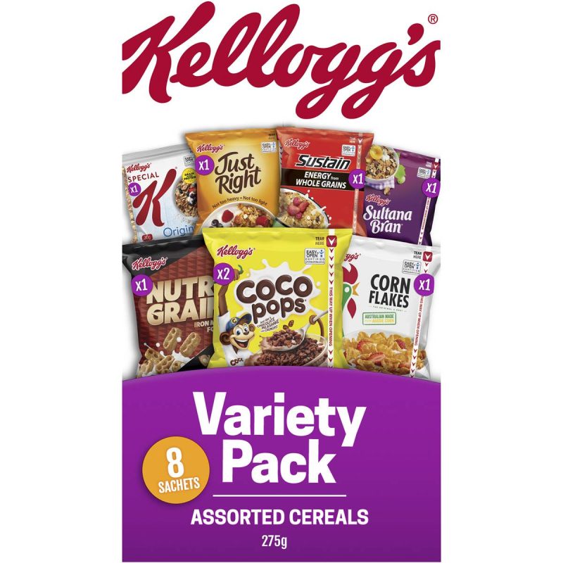 Kellogs Adults Variety Breakfast Cereals 8 Pack