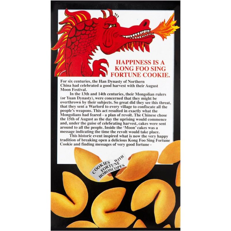 Kong Foo Sing Fortune Cookies Biscuits Box 100g