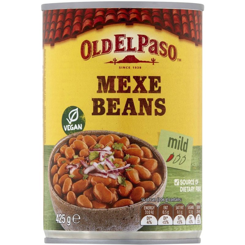 Old El Paso Mexe Brown Beans Mexican Can 425g