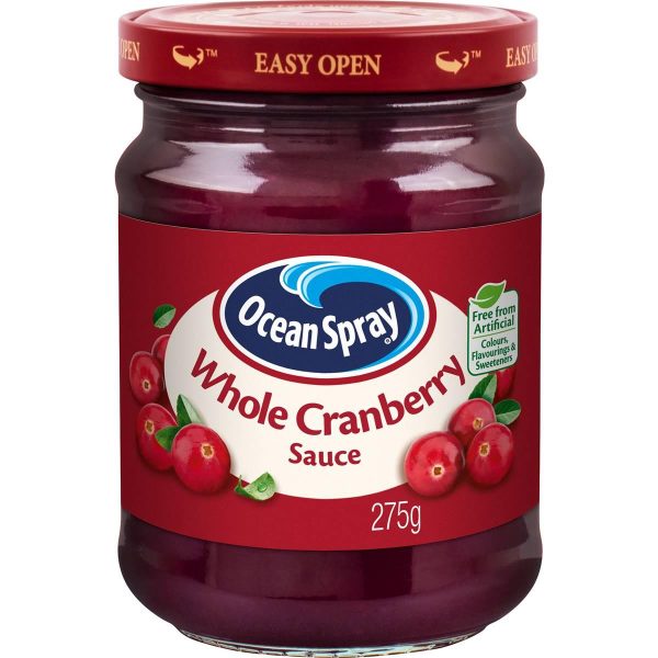 Ocean Spray Whole Cranberry Sauce Fruit Jam Spread 275g