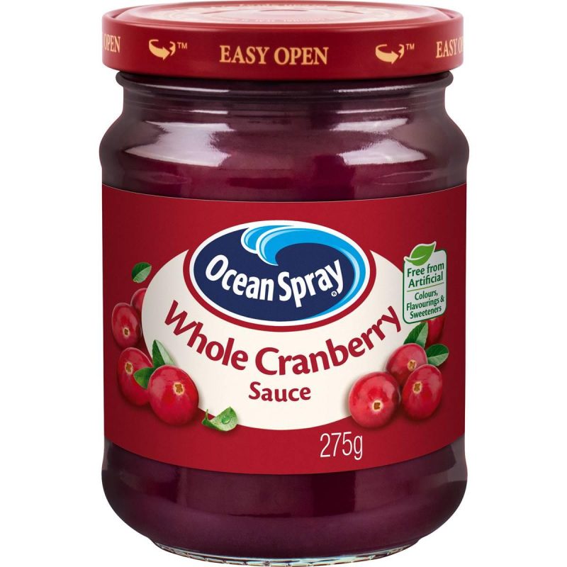 Ocean Spray Whole Cranberry Sauce Fruit Jam Spread 275g