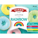 Queen Food Colour Dye Rainbow Colours 4 Pack