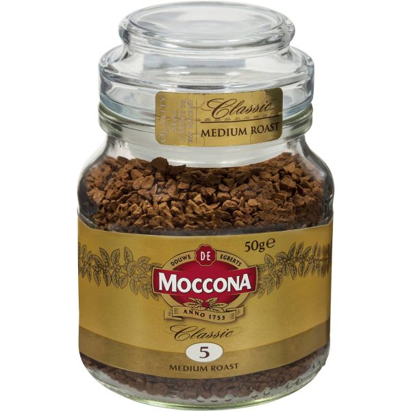 Moccona Classic Freeze Dried Medium Roast Instant Coffee Jar 50g