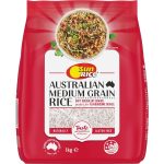 Sunrice Australian Medium Grain Rice Pouch 1kg