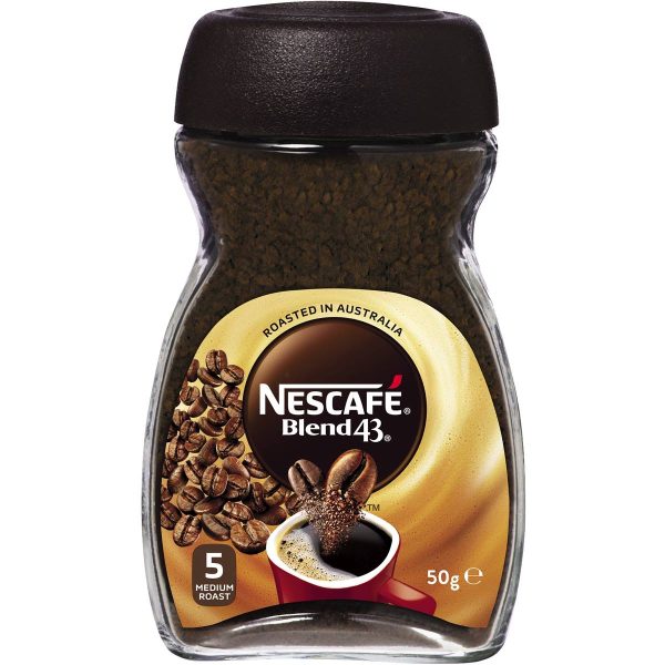 Nescafe Blend 43 Smooth Medium Roast Instant Coffee Jar 50g