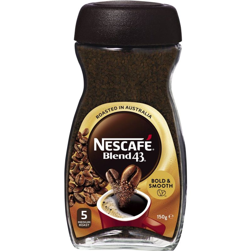 Nescafe Blend 43 Smooth Medium Roast Instant Coffee Jar 150g