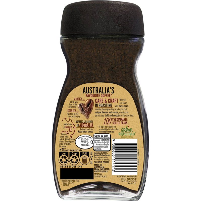 Nescafe Blend 43 Smooth Medium Roast Instant Coffee Jar 150g