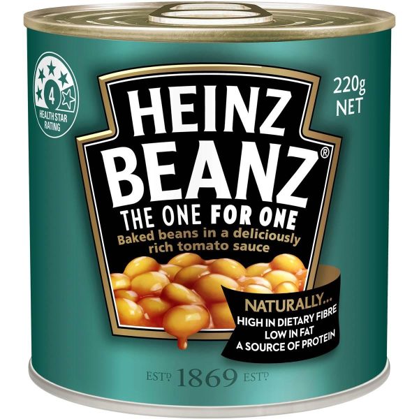 Heinz Baked Beans In Tomato Sauce Can 220g