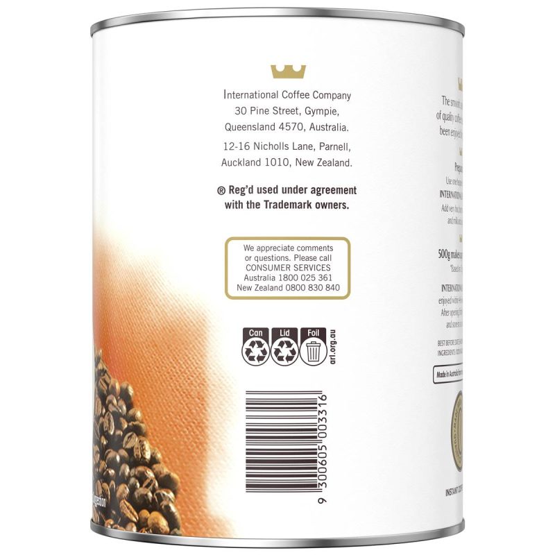 International Roast Smooth Instant Coffee Tub 500g