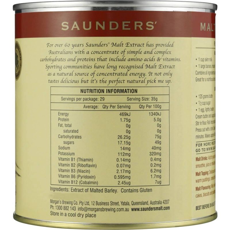 Saunders Malt Extract 1kg Tub