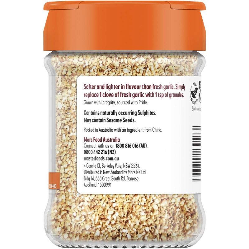 Masterfoods Granulated Garlic Granules Seasoning 155g