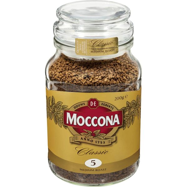 Moccona Classic Freeze Dried Medium Roast Instant Coffee Jar 200g