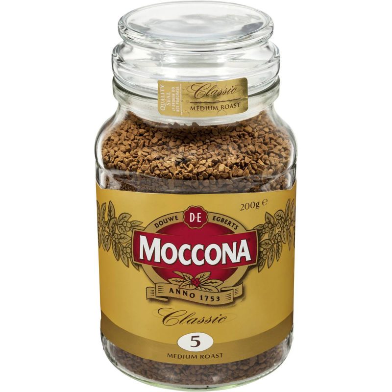 Moccona Classic Freeze Dried Medium Roast Instant Coffee Jar 200g