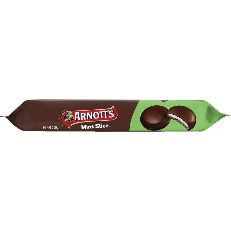 Arnotts Mint Slice Chocolate Biscuits 200g