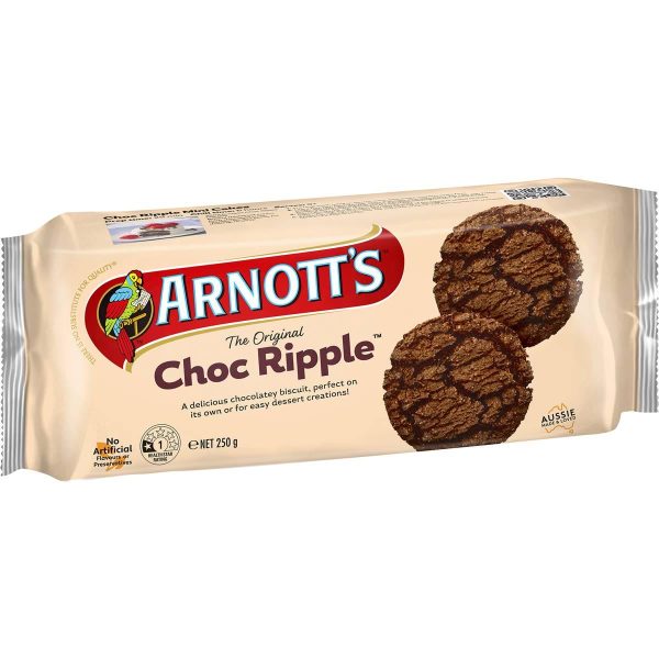 Arnotts Original Choc Ripple Chocolate Biscuits 250g