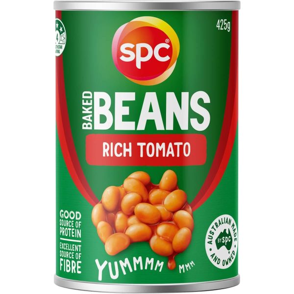 SPC Baked Beans Rich Tomato Sauce Can 425g